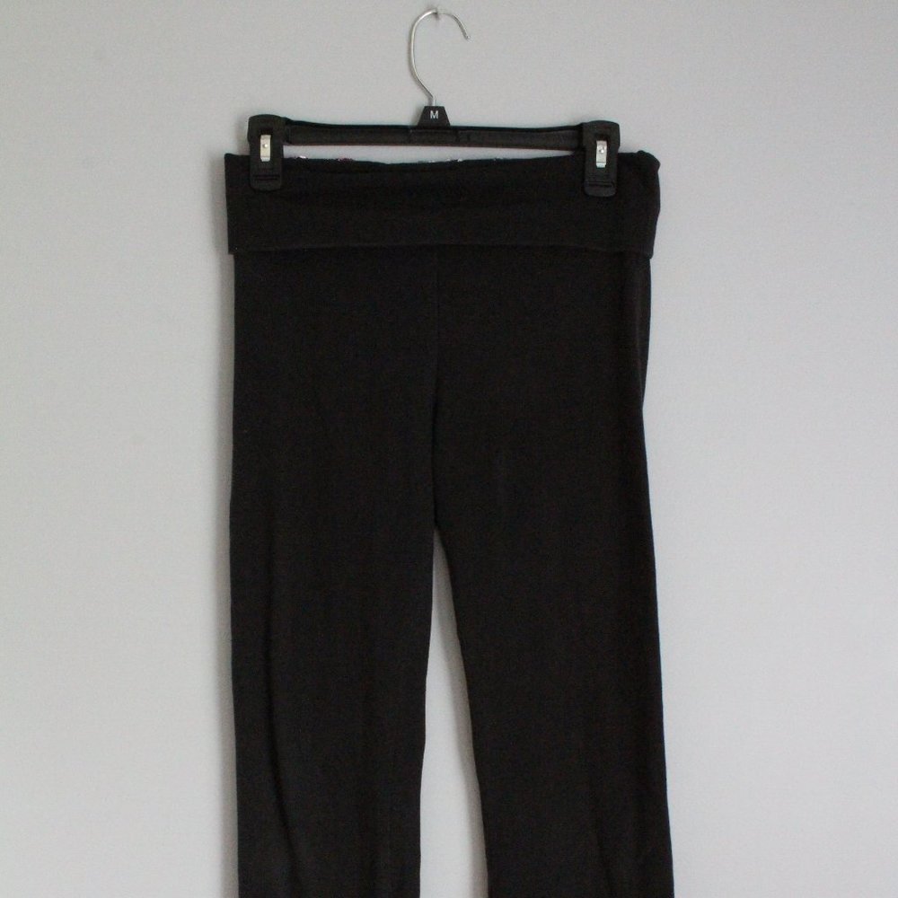 Black flare leggings